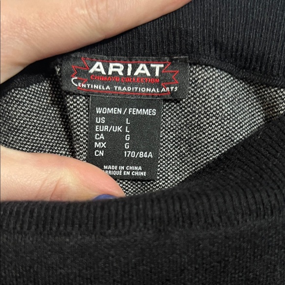 Ariat Black and Cream Geometric Pencil Skirt - Picture 2 of 4